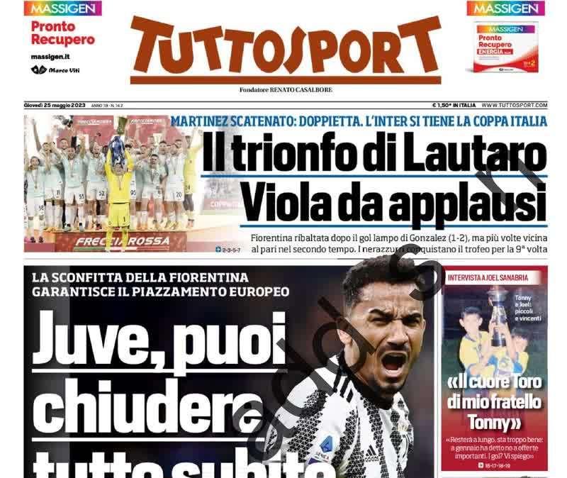 Tuttosport - Juve, puoi chiudere tutto subito 