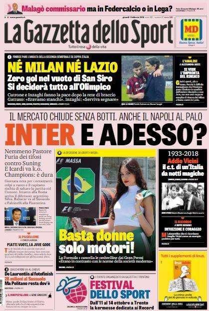 Gazzetta - Niente Politano 
