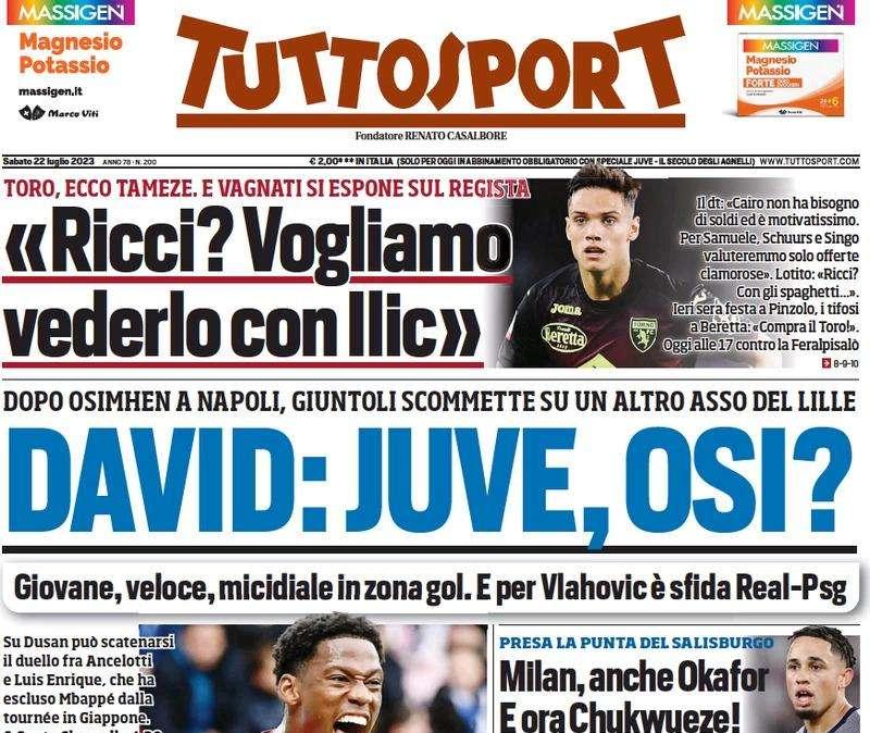 Tuttosport - David, Juve, Osi?
