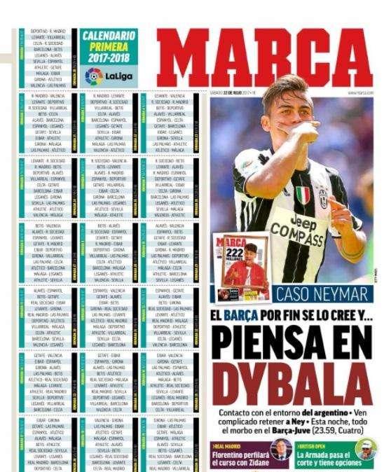 Marca - Il Barcellona su Dybala 