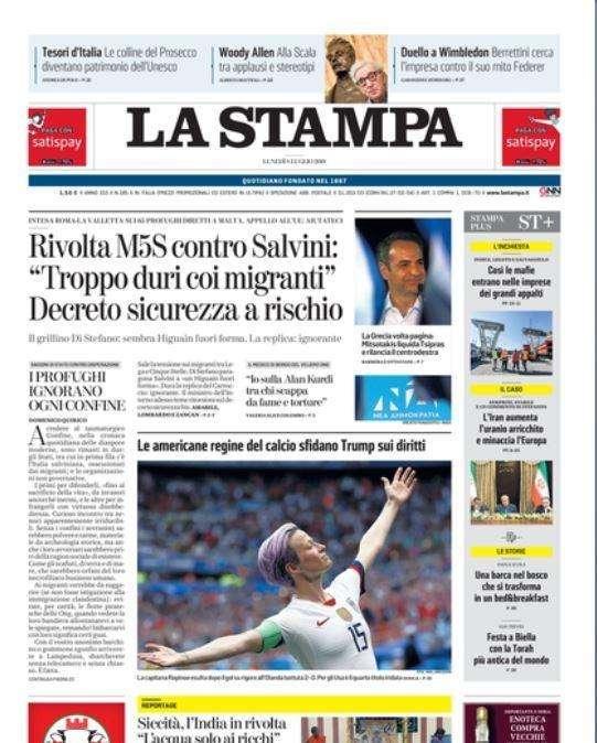 La Stampa - Conte no limits