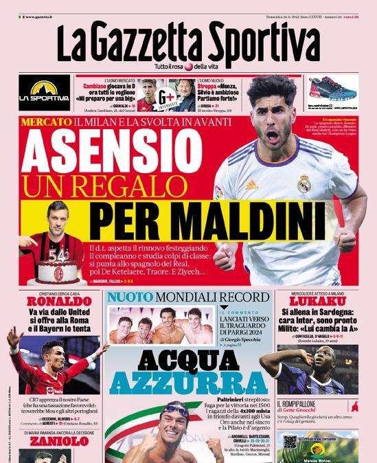 Gazzetta - Asensio, un regalo per Maldini 