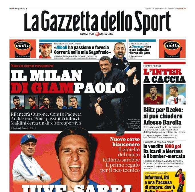 Gazzetta - Tra la Juve e Sarri, matrimonio in Chiesa