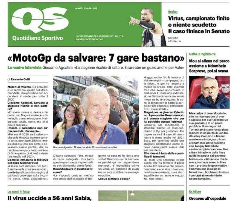 QS - Mou si allena e poi si scusa 