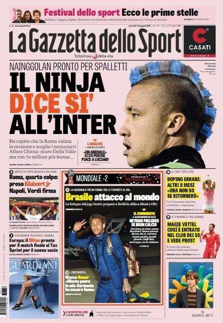 Gazzetta - Nainggolan, si all’Inter