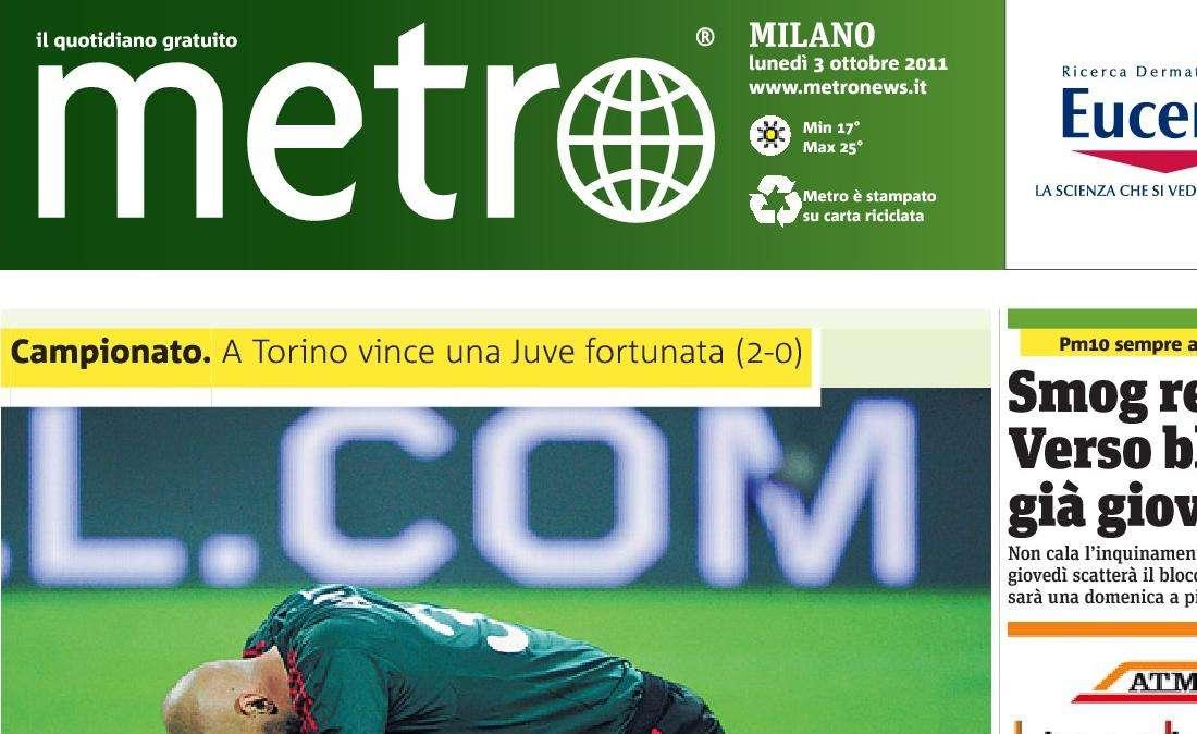 Incredibile Metro: "Juve fortunata, il Milan ha comandato il gioco"