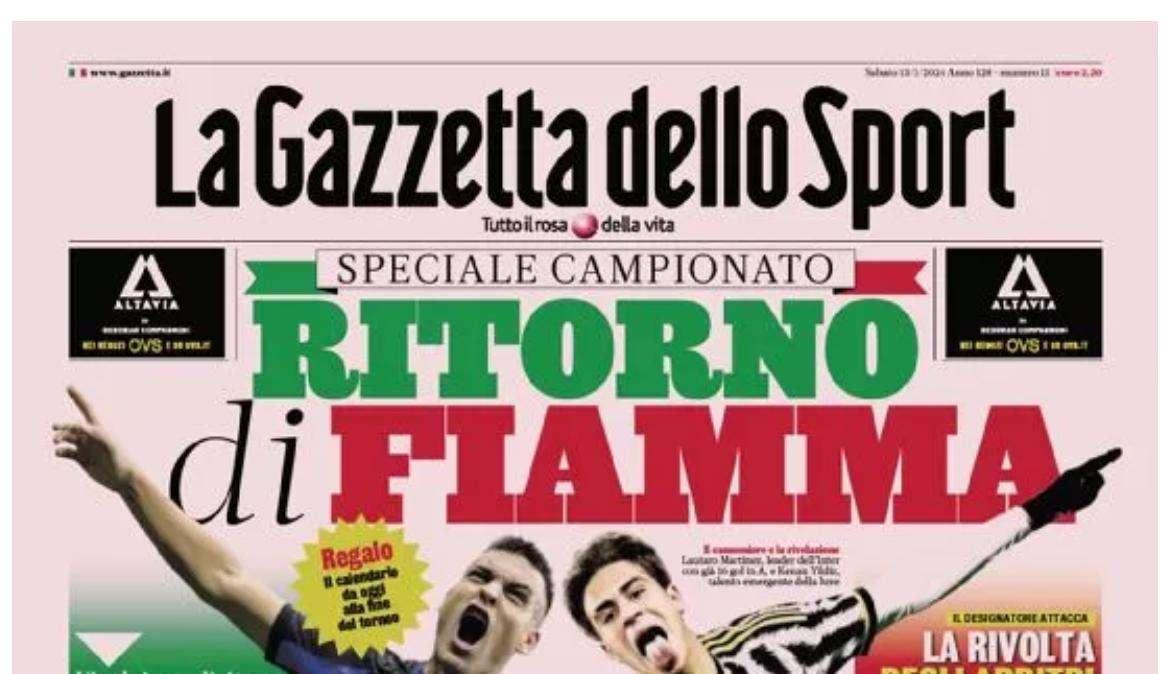 Gazzetta - Ritorno di fiamma