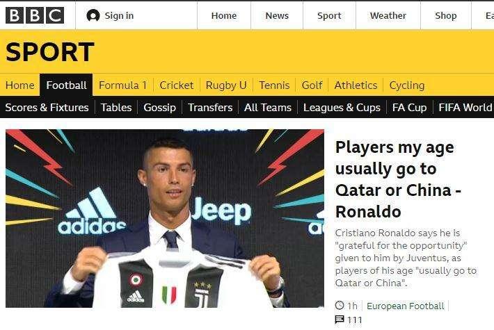 C'è sempre stata solo la Juve: parola di CR7