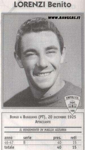Nemici storici: Benito LORENZI
