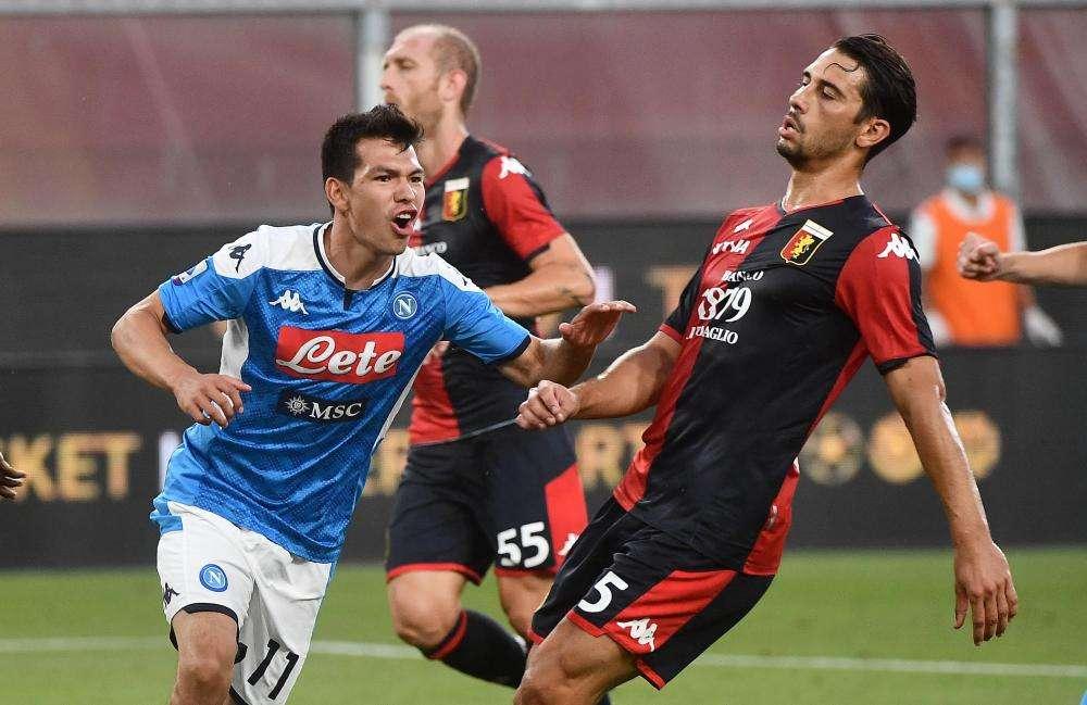 Genoa-Napoli 1-2, decidono Mertens e Lozano