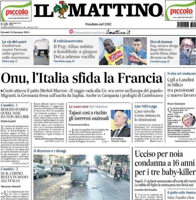 Il Mattino - Allan al Psg, Dela vacilla