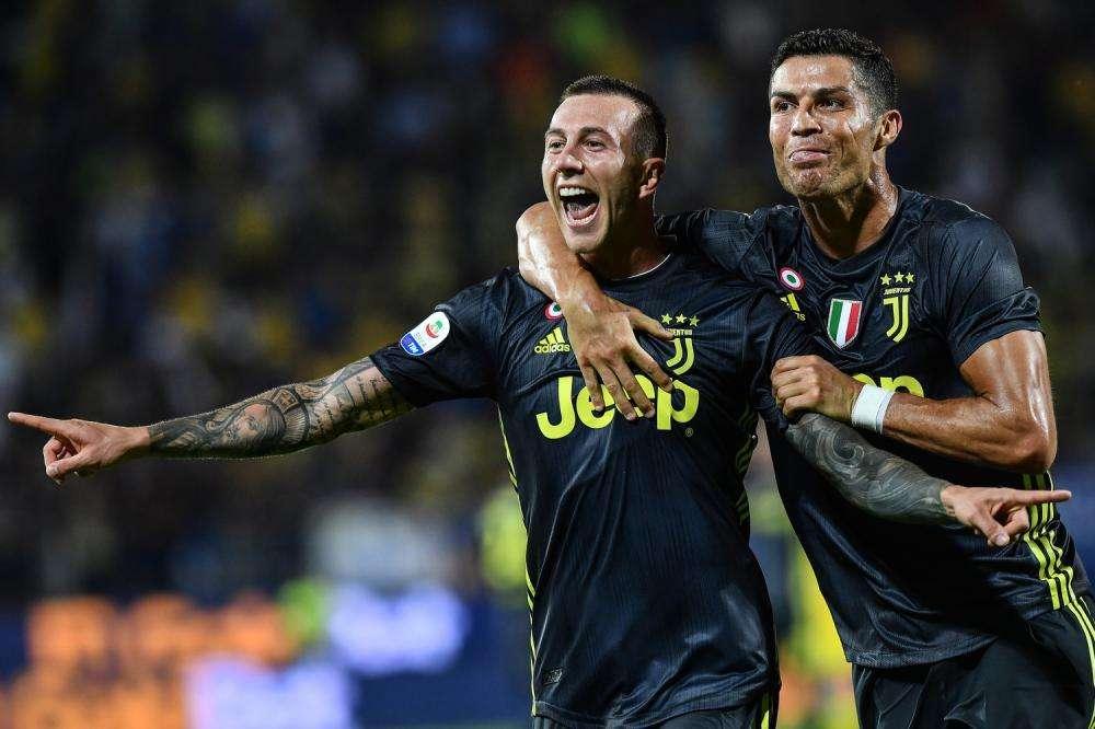 Ronaldo supera il Frosinone anche per numero di tiri