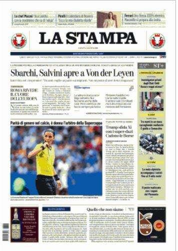 La Stampa - Rivoluzione dei bianconeri 