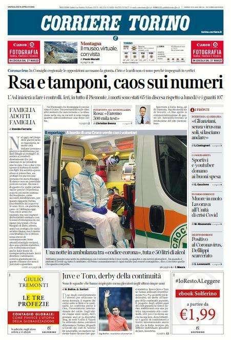 Corriere di Torino - Juve e Toro, derby della continuità 