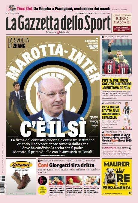 Gazzetta - Marotta-Inter ci siamo!