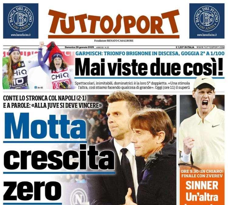 Tuttosport - Motta, crescita zero