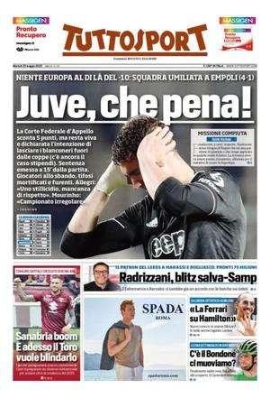 Tuttosport - Juve, che pena!