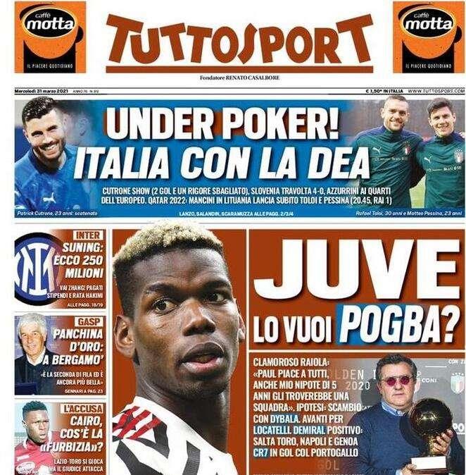Tuttosport - Juve, lo vuoi Pogba?