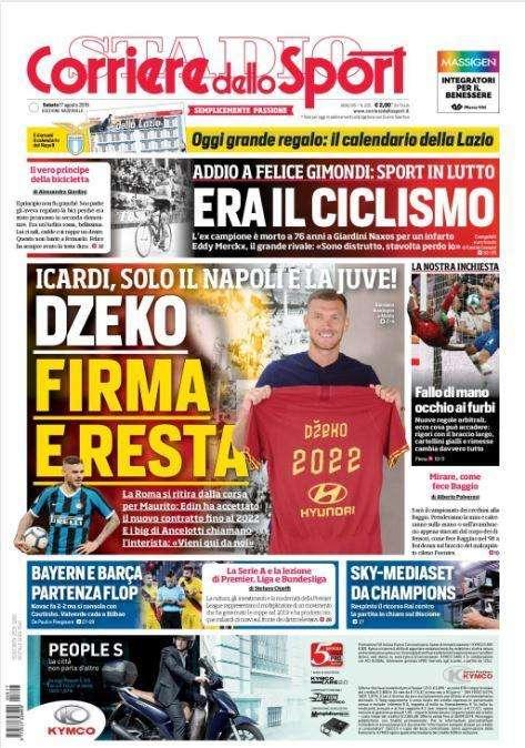 Corsport - Dzeko firma e resta. Icardi, solo il Napoli e la Juve!
