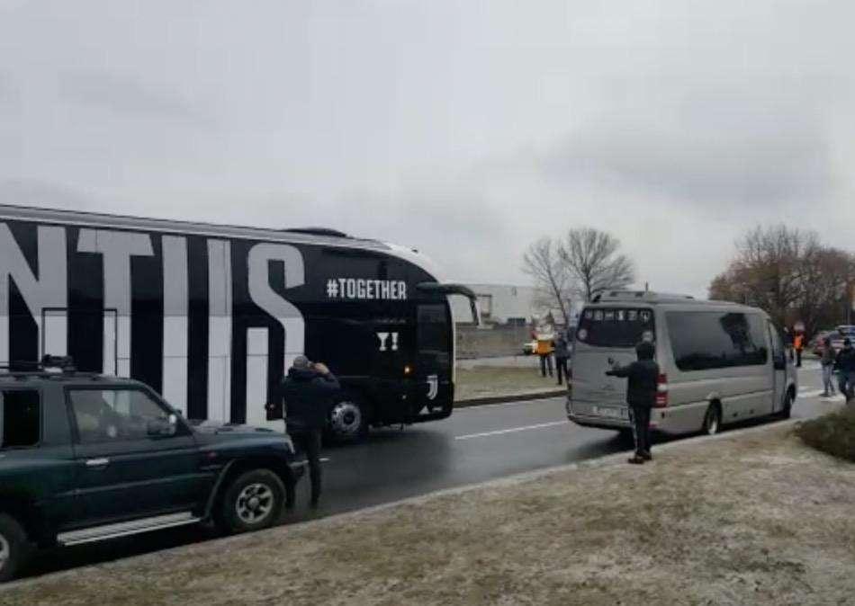 LIVE TJ  - L'arrivo delle due squadre allo Stadium