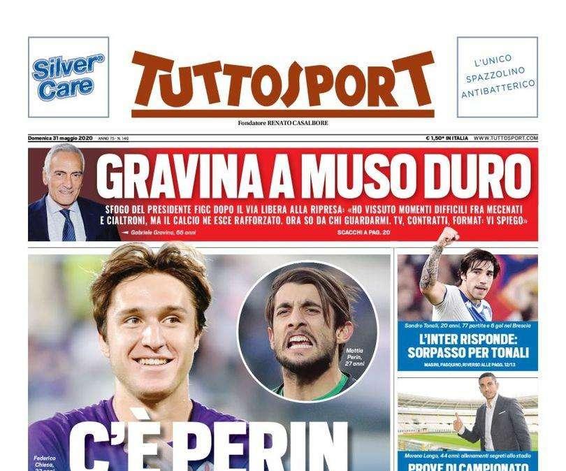 Tuttosport - C'è Perin per Chiesa e l'Inter risponde con Tonali