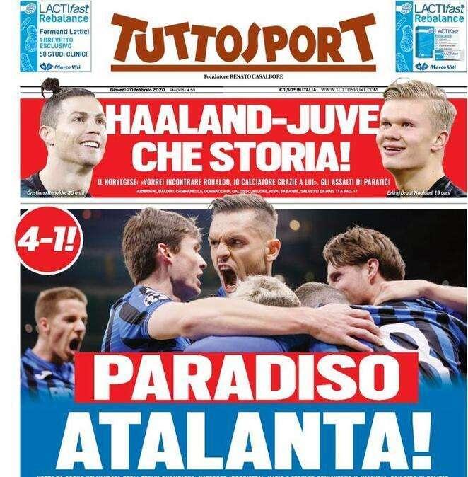 Tuttosport - Haaland-Juve, che storia!