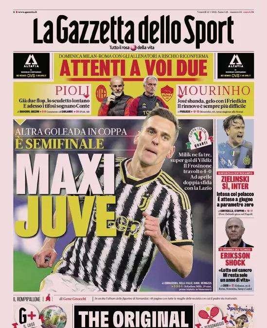 Gazzetta - Maxi Juve, avanti in coppa 