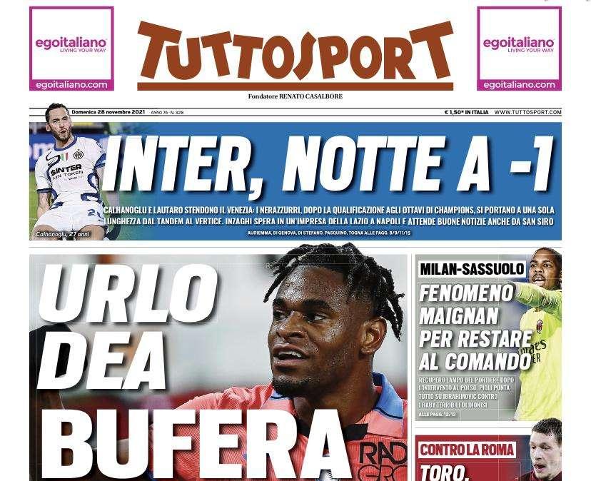 Tuttosport - Urlo della Dea, Bufera Juve