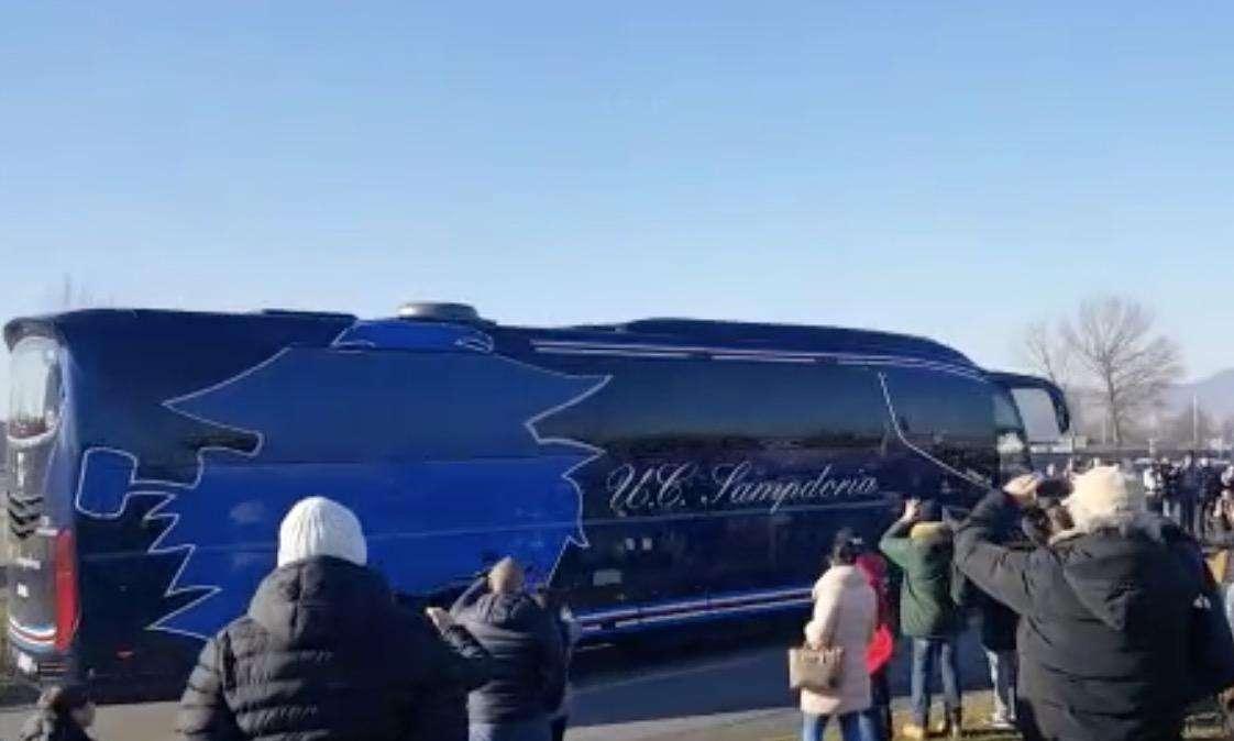 LIVE TJ - L'arrivo della  Sampdoria (VIDEO)
