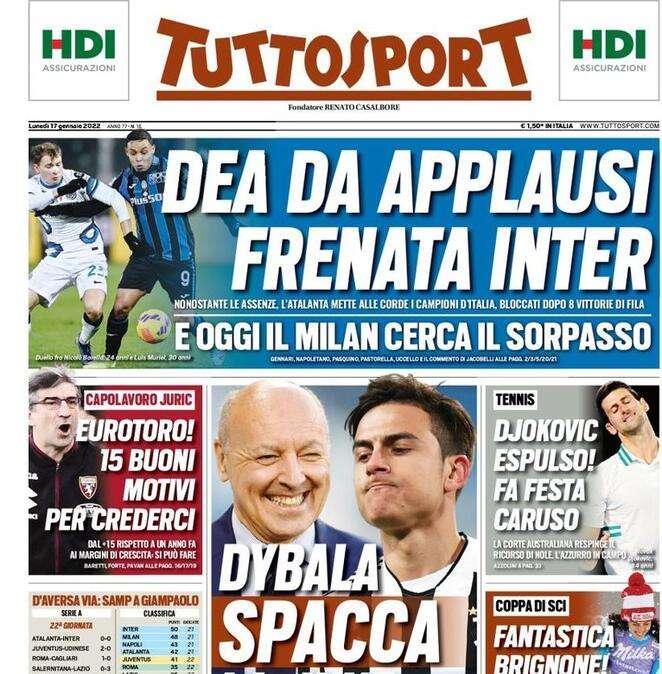 Tuttosport - Dybala spacca la Juve