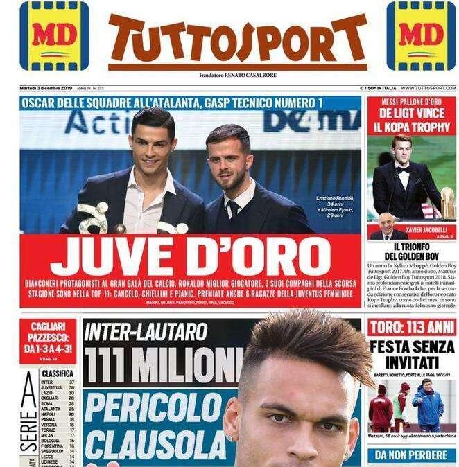 Tuttosport - Juve d'oro
