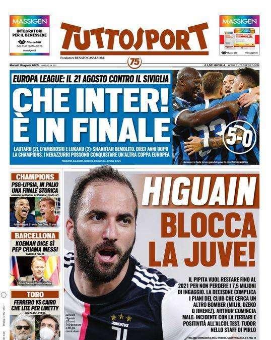 Tuttosport - Higuain blocca la Juve 