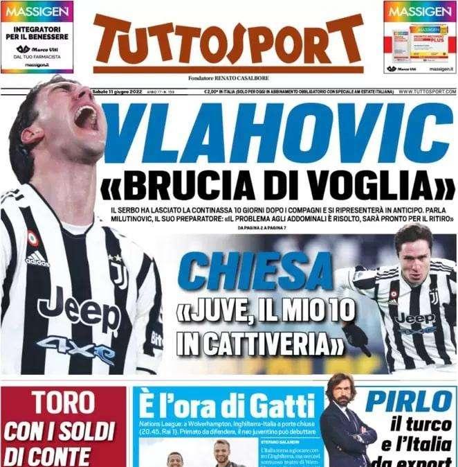 Tuttosport - Vlahovic brucia di voglia  