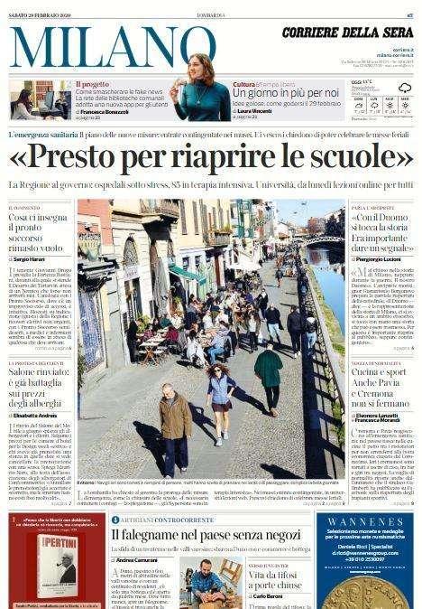 Corriere Milano - "Noi, supertifosi a porte chiuse"