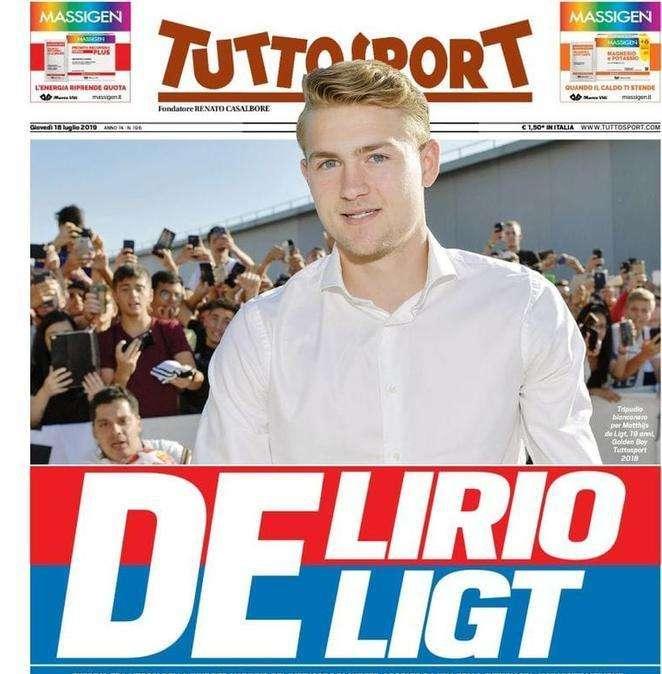 Tuttosport - Delirio De Ligt