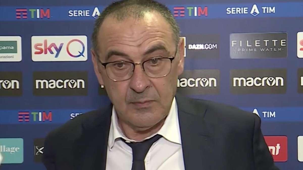 SARRI A JTV: "L'1-1 nell'intervallo non ci stava. Fino all'espulsione sensazioni positive"