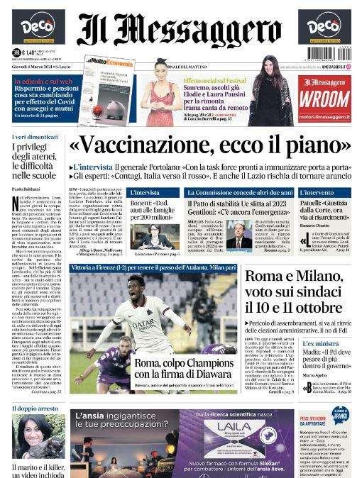 Il Messaggero - Roma, colpo champions 