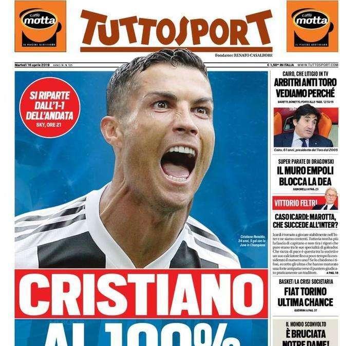 Tuttosport - Cristiano al 100%
