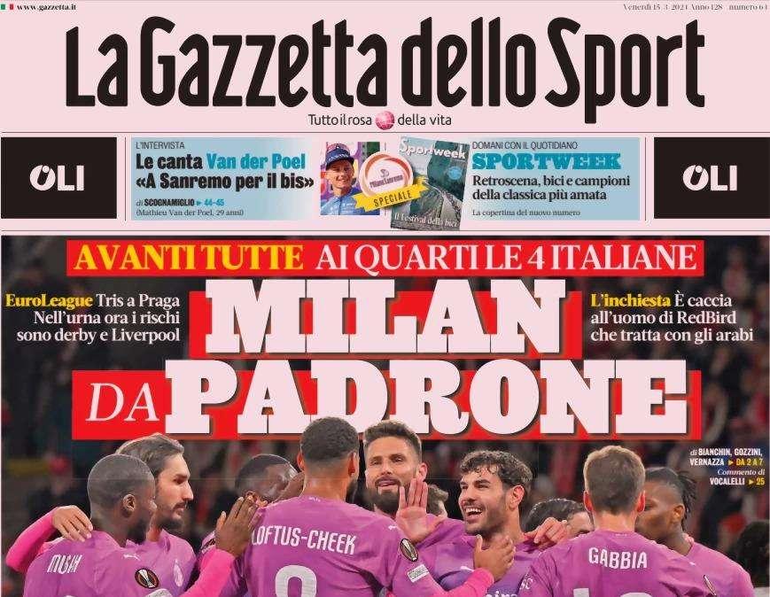 Gazzetta - Milan, caccia all’uomo