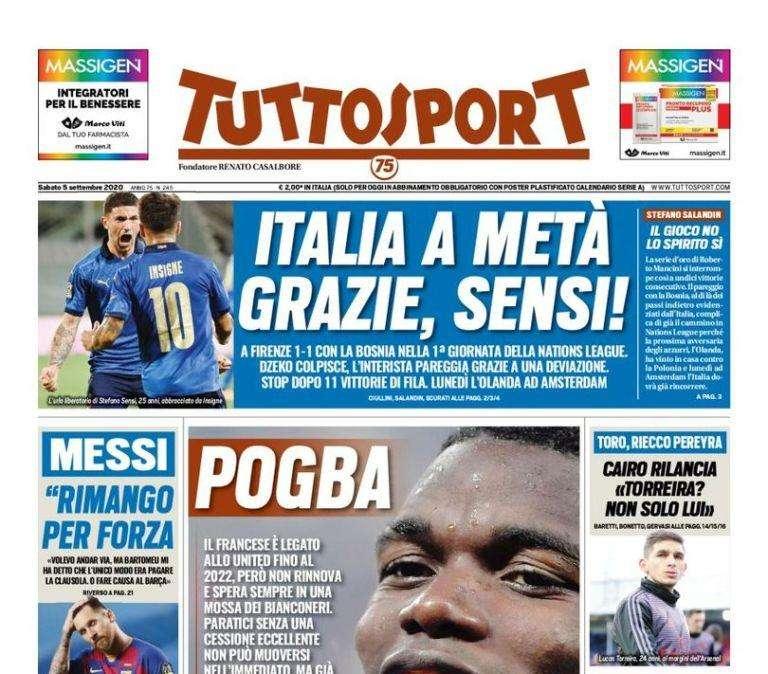 Tuttosport - Pogba aspetta la Juve 
