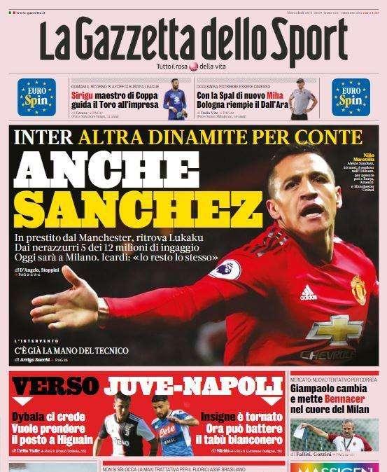 Gazzetta - Anche Sanchez 