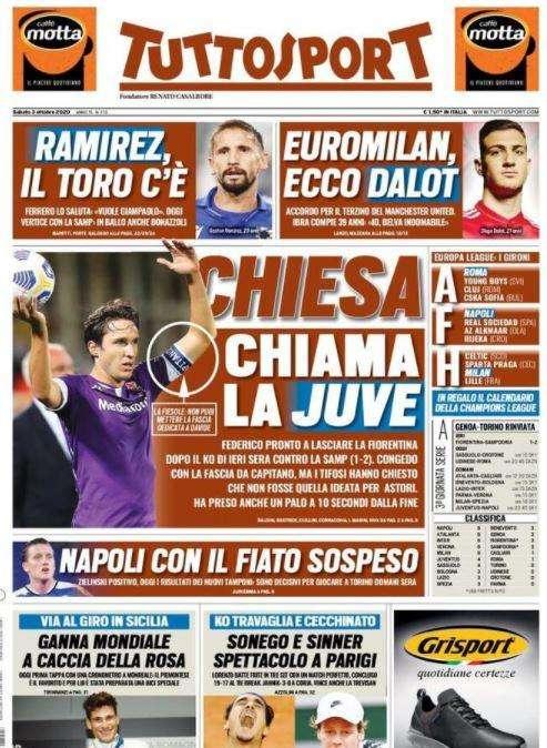 Tuttosport - Chiesa chiama la Juve 