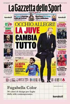Gazzetta - Occhio Allegri, la Juve cambia tutto 