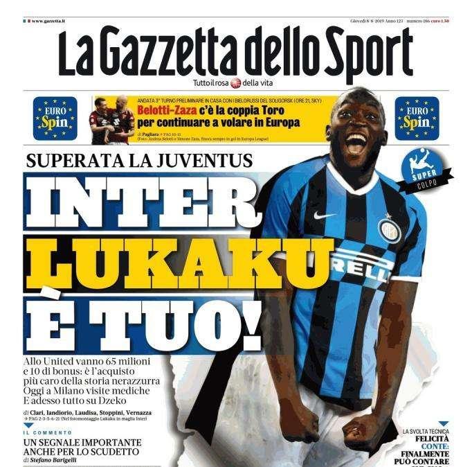 Gazzetta - Inter, Lukaku è tuo 