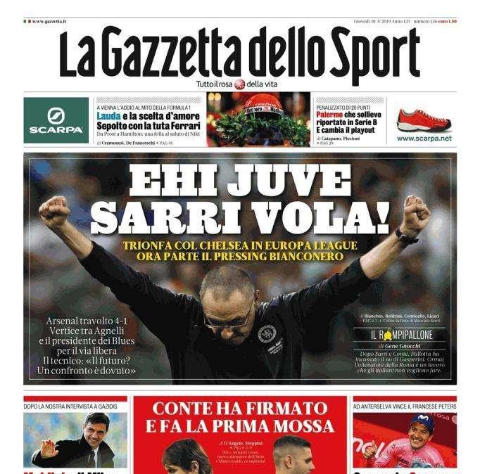 Gazzetta - Ehi Juve, Sarri vola!