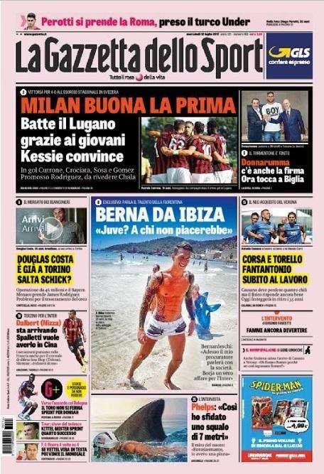 Gazzetta - Bernardeschi si sbilancia sulla Juve 