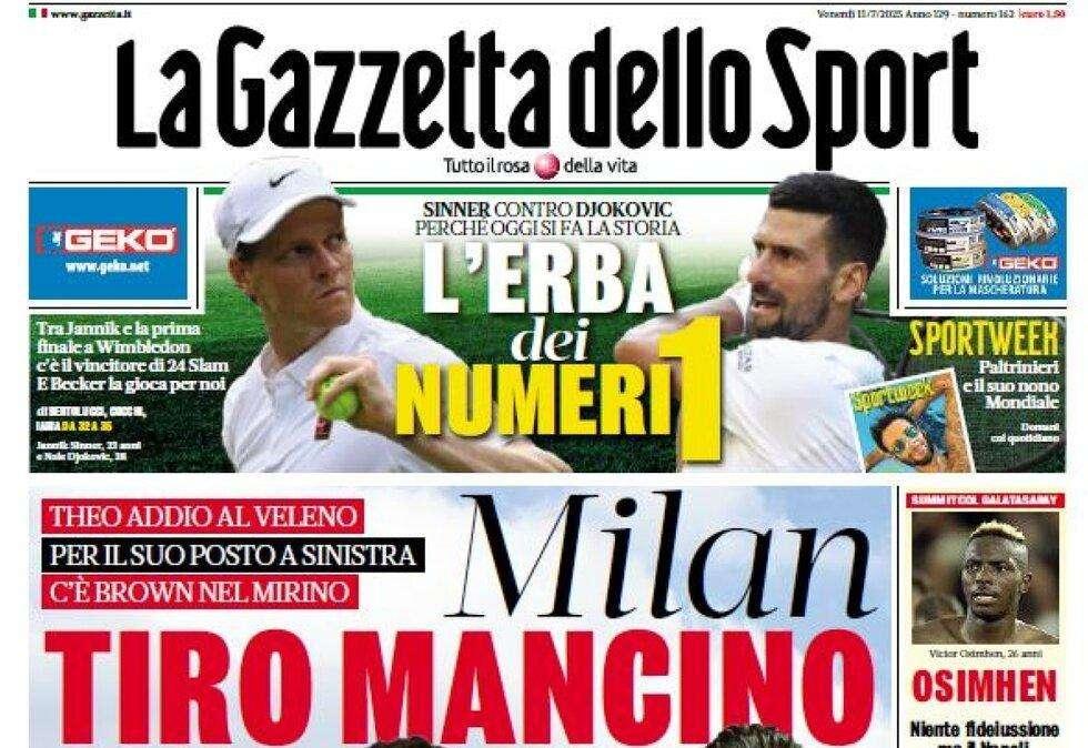Gazzetta - Milan, c’è Brown 