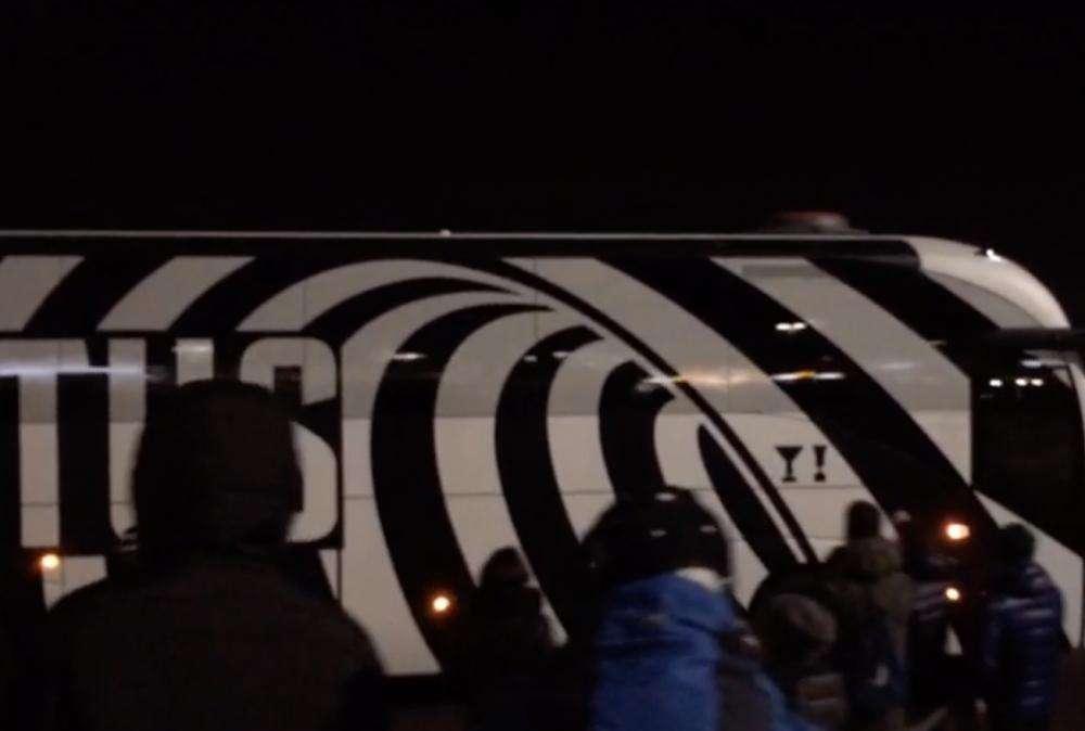 VIDEO - L'arrivo della Juventus
