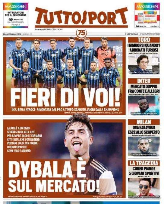Tuttosport - Dybala e’ sul mercato 