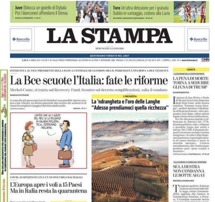 La Stampa - Juve, funziona la formula 3 